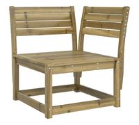 vidaXL Sofá esquinero de jardín madera de pino impregnada 73x73x78 cm