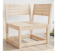vidaXL Sofá esquinero de jardín madera maciza de pino 73x73x78 cm