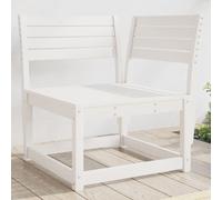 vidaXL Sofá esquinero de jardín madera maciza pino blanco 73x73x78 cm