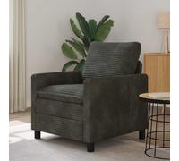 vidaXL Sofá Gris antracita 76 x 81 x 87,5 cm Poliéster