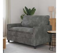 vidaXL Sofá Gris Claro 126 x 81 x 87,5 cm Poliéster
