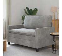 vidaXL Sofá Gris Claro 126 x 81 x 87,5 cm Terciopelo