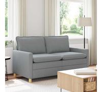 vidaXL Sofá Gris Claro 156 x 81 x 87,5 cm Tela
