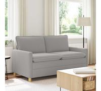 vidaXL Sofá Gris Claro 156 x 81 x 87,5 cm Tela