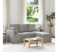 vidaXL Sofá Gris Claro 178 x 134 x 80 cm Terciopelo
