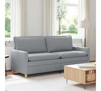 vidaXL Sofá Gris Claro 196 x 81 x 87,5 cm Tela