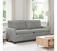 vidaXL Sofá Gris Claro 196 x 81 x 87,5 cm Terciopelo