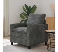 vidaXL Sofá Gris Claro 76 x 81 x 87,5 cm Poliéster