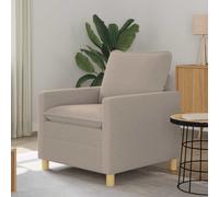 vidaXL Sofá Gris Claro 76 x 81 x 87,5 cm Tela