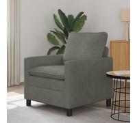 vidaXL Sofá Gris Claro 76 x 81 x 87,5 cm Tela