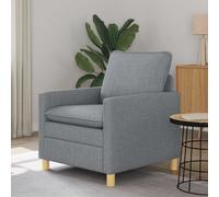 vidaXL Sofá Gris Claro 76 x 81 x 87,5 cm Tela