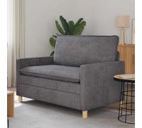 vidaXL Sofá 126 x 81 x 87,5 cm Poliéster Multicolor Gris oscuro