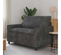 vidaXL Sofá Gris oscuro 126 x 81 x 87,5 cm Poliéster