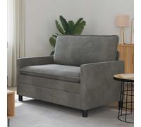vidaXL Sofá Gris oscuro 126 x 81 x 87,5 cm Terciopelo