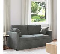 vidaXL Sofá Gris oscuro 158 x 78 x 80 cm Terciopelo