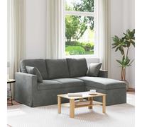 vidaXL Sofá Gris oscuro 178 x 134 x 80 cm Terciopelo