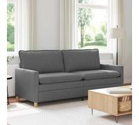 vidaXL Sofá Gris oscuro 196 x 81 x 87,5 cm Tela