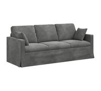 vidaXL Sofá Gris Oscuro 198 x 78 x 80 cm Terciopelo