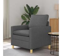 vidaXL Sofá Gris oscuro 76 x 81 x 87,5 cm Tela