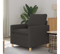 vidaXL Sofá Gris oscuro 76 x 81 x 87,5 cm Tela