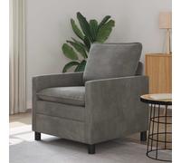 vidaXL Sofá Gris oscuro 76 x 81 x 87,5 cm Terciopelo