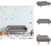 vidaXL Sofá infantil color taupe, 70x40x24 cm, tapizado en tela - Muebles para bebés y niños pequeños