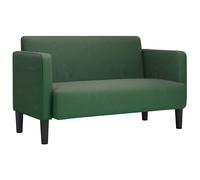vidaXL Sofá Loveseat verde oscuro 109 cm tejido de pana