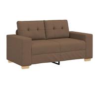 vidaXL Sofá Loveseat 160x77x82 cm de tela Multicolor Marrón