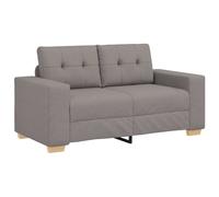 vidaXL Sofá Loveseat 160x77x82 cm de tela Multicolor Topo