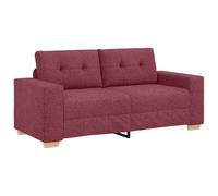 vidaXL Sofá de tela de 140 cm, color rojo vino, sofá, sofá de 2 plazas, sofá de incandalco, sofá acolchado