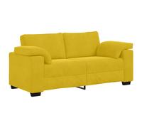 vidaXL Sofá Loveseat 180x77x82 cm terciopelo Multicolor Amarillo