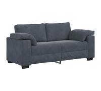 vidaXL Sofá Loveseat 180x77x82 cm terciopelo Multicolor Gris oscuro