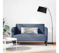 Sofá Loveseat Azul 109 Cm Tejido De Pana Vidaxl