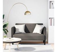 vidaXL Sofá Loveseat gris claro 109 cm tejido de pana