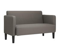 vidaXL Sofá Loveseat 2 plazas 109 cm gris claro tejido de pana