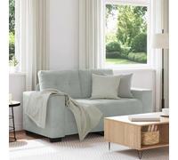 vidaXL Sofá Loveseat gris claro 160x77x82 cm terciopelo