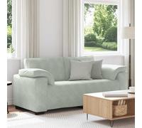 vidaXL Sofá Loveseat gris claro 180x77x82 cm terciopelo