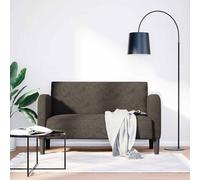 vidaXL Sofá Loveseat gris oscuro 110 cm cuero sintética