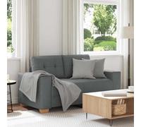 vidaXL Sofá Loveseat gris oscuro 160x77x82 cm de tela
