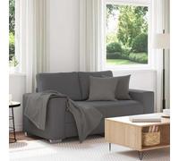 vidaXL Sofá Loveseat gris oscuro 160x77x82 cm tejido de pana