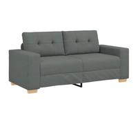 vidaXL Sofá Loveseat gris oscuro 180x77x82 cm de tela