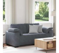 vidaXL Sofá Loveseat gris oscuro 180x77x82 cm terciopelo