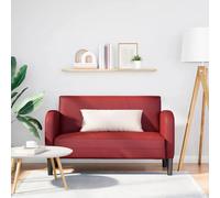 vidaXL Sofá Loveseat rojo vino 110 cm cuero sintética