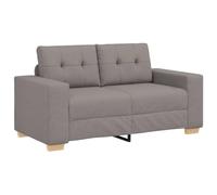 vidaXL Sofá Loveseat Taupe 160x77x82 cm Tela