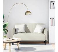 vidaXL Sofá Loveseat terciopelo crema 109 cm