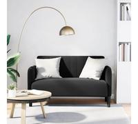 vidaXL Sofá Loveseat 2 plazas Terciopelo negro 109 cm