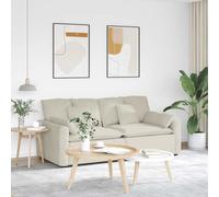 vidaXL Sofá modular con cojines color crema