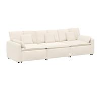 vidaXL Sofá modular con cojines color crema, sofá modular, sofá modular, sofá moderno, sofá seccional