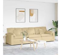 vidaXL Sofá modular con cojines, color gris y verde