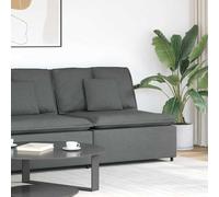 vidaXL Sofá modular con módulo central y cojines gris oscuro 100 cm